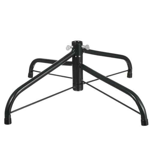 Supvox Weihnachtsbaumständer Metall 40cm mit 1,9cm Rohrdurchmesser Stabile Halterung für Künstliche Bäume mit Vier Stativen Weihnachtsbaumzubehör