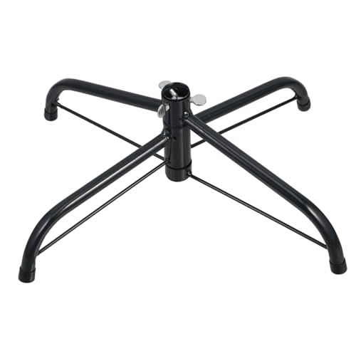 KITANDOVE 35 cm Weihnachtsbaumständer Aus Metall Klappbar 4 fuß Design Passend Für 1,2–1,5 M Hohe Künstliche Bäume Stabiler Baumhalter
