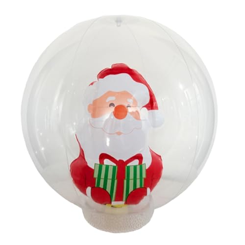 Wynrzyj 12 Stück Weihnachtsfeier Luftschiffe Weihnachtsbaumdeck Inneren Sichere PVC Substanz Kurzanleitung Zum Aufblasen PVC Luftschiffe Für Feiertagsfeiern
