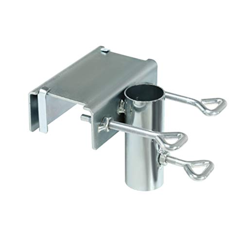 Sonnenschirmhalter Balkongeländer, Schirmhalter Balkon, Metall Sonnenschirm Halterung Balkon, Stabiler Rutschfester Sonnenschirmständer für Garten Terrasse Balkongeländer