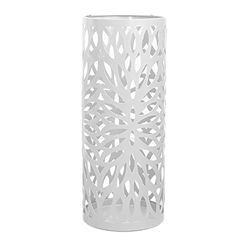 GZHENOZ Weißer Schirmständer, Halter für den Innenbereich, Langer und kurzer Griff, Schirmeimer-Organizer