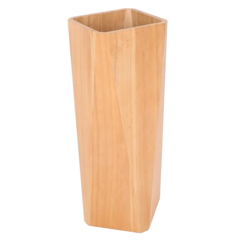 Holibanna Holz Schirmständer Großer Kapazität Robuster Regenschirmhalter für Zuhause Büro Hotel Platzsparender Schirmkorb für Flur und Eingangsbereich Multifunktionaler Stockschirm und