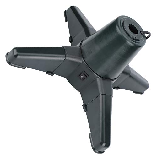 aqxreight Weihnachtsbaumständer, Elektrisch, um 360 Grad Drehbar, Basis, Baumstütze, Regal, Dekorationen für Zuhause, 40 cm, Geringer Verbrauch, 70 Geräuschleistung, Rotierender Ständer Ist Alles