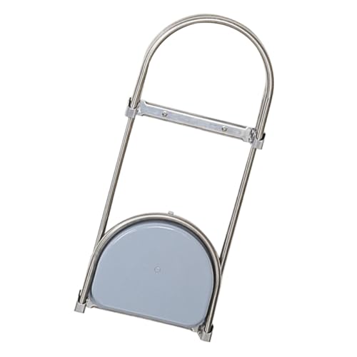 Luxshiny Schirmständer Faltbar aus Edelstahl zur Wandmontage Silber Praktisch für Balkon Flur oder Eingangsbereich Wetterbeständig und Platzsparend