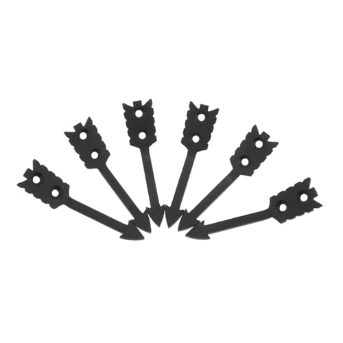FONDOTIN 6 Stück Gestell Outdoor Ringe Billard Robuste Kleiderbügel Halterung Kleiderbügel Tier Kleiderbügel Haustier Kaninchen Ersatz Edelstahl Schwarz