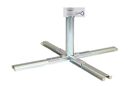 STABIELO Schirm PLATTENSTÄNDER mit Adaptern SCHIRMSTÖCKE 25-55 mm Ø - HOCHWERTIGER Deutscher Stahl - OHNE Platten - Made in Baden WÜRTTEMBERG