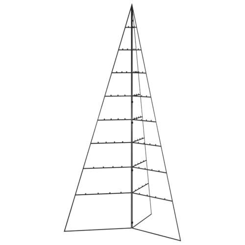 Dekorativer Weihnachtsbaum aus Metall, schwarz, 180 cm, kangqiling359602