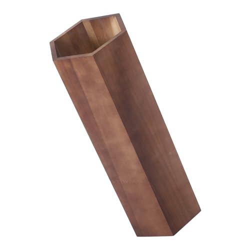 Hemobllo Regenschirm Aufbewahrungshalter aus Holz Eleganter Schirmständer für Eingangsbereich Stabiler Schirmeimer mit Kompakt Design für Hauseingang Holzmaterial
