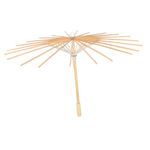 OSOLADY Ölpapier -Regenschirmzubehör Stand klein holzstiel Holzgriff Hochzeitsdekoration Schirmhalter schirmständer Requisiten für Bühnenschirme Regenschirm- hölzern