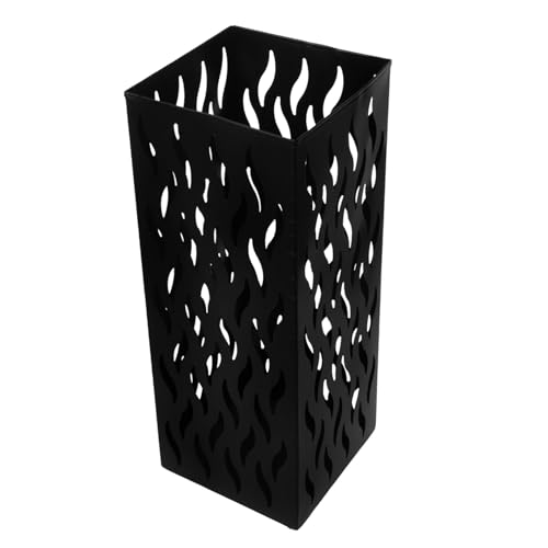 VICASKY Metall Schirmständer Multifunktional Regenschirmhalter Schirmkorb Vintage Eimer Für Eingang Wohnzimmer Büro Schwarz