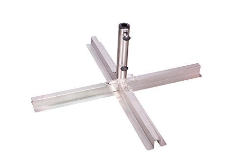 Doppler Plattenständer Edelstahl 25-48 mm - Für Sonnenschirme bis 350 cm - Aus Edelstahl - Für optimale Stabilität