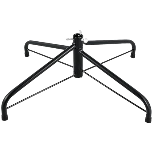 Holibanna Weihnachtsbaumständer Ständer für Baum klappbar aus Eisen für Weihnachtsbaum aus Metall (45CM schwarzgrün)