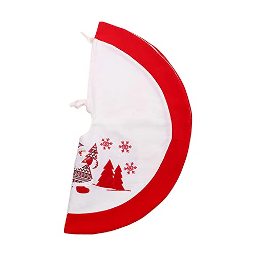 Colcolo 35  Weihnachtsbaum-Rock, weiche Klassische Weihnachtsbaum-Basisabdec kung, Weihnachtsbaum-Matten-Orn amente für den Outdoor-Home-School-Shop, Weiß