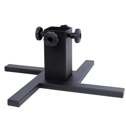 FERRO modern design Metall Weihnachtsbaumständer 58 x 58 x 20 cm - Loft Christbaumständer für Weihnachtsbäume von ca. 160-180 cm - einstellbar Tannenbaumständer für Stämme bis 9 cm Dicke