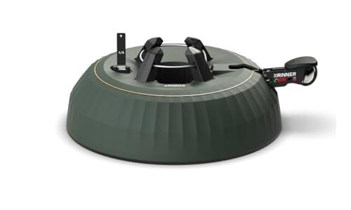 KRINNER® X-Series Deluxe Christbaumständer X-280 Deluxe Weihnachtsbaumständer NEU inkl. Fußpedal mit Sicherungsglocke und 3,7 Liter Wassertank für Baumhöhe bis 2,8m Made IN Germany 94335