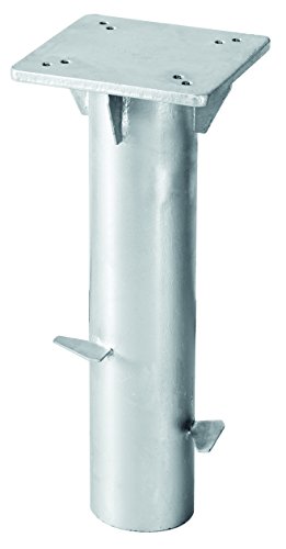 Schneider Universal-Bodenplatte für Ampelschirme, 897-00, zum Einbetonieren, 3.8 kg, Silber