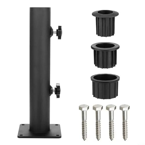 Premium Schirmständer aus Edelstahl mit Reduzierring, kompatibel mit 483832 mm Stangen