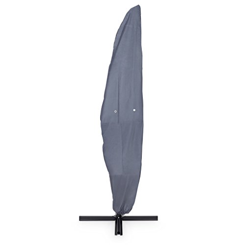 Purovi Ampelschirm Abdeckung für Ø 300cm bis Ø 400cm Schirm | Sonnenschirm Ampel Schutzhülle aus Oxford Gewebe 420D