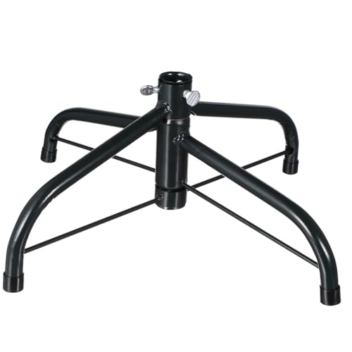 LOLIPPYY Weihnachtsbaumständer Metall mit Rohrdurchmesser Schraubhalterung Stabile Baumhalterung für Künstliche und Echte Weihnachtsbäume Sicherer Stand durch Vier Beine