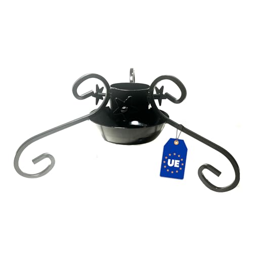 Alma Christbaumständer Weihnachtsbaum Ständer - 40x40x20 cm - Weihnachtsbaumständer mit Wassertank - 120 kg Belastbar - Schwarz