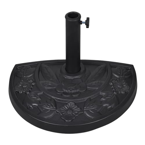 Gecheer Sonnenschirmständer Halbrund 9 kg Schirmständer Schirmhalter Ständer