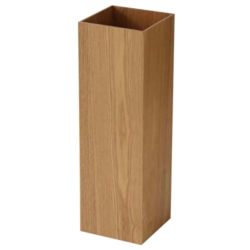 Schirmständer-Organizer aus Vintage-Holz mit Abnehmbarer Abtropfschale, minimalistisches Standregal für Zuhause, Büro, Wohnung, hellbraune Farbe, ideal für Eingangsbereich oder Supermarkt (Hellbraun,