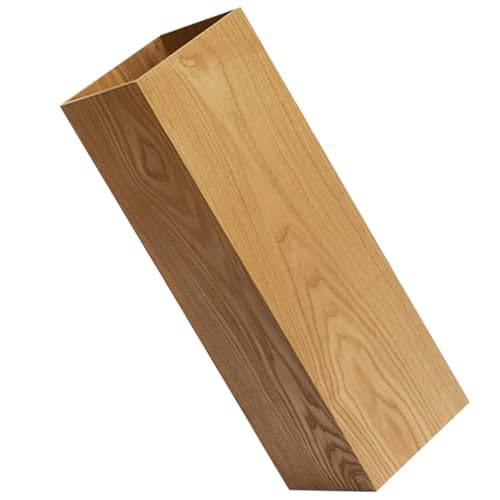 INOOMP Holz Schirmständer Eimer für Regenschirme Vintage Regenschirmhalter mit Wasserauffang für Eingangsbereich Büro und Hotel Multifunktionale Aufbewahrung für Schirme und Magazine