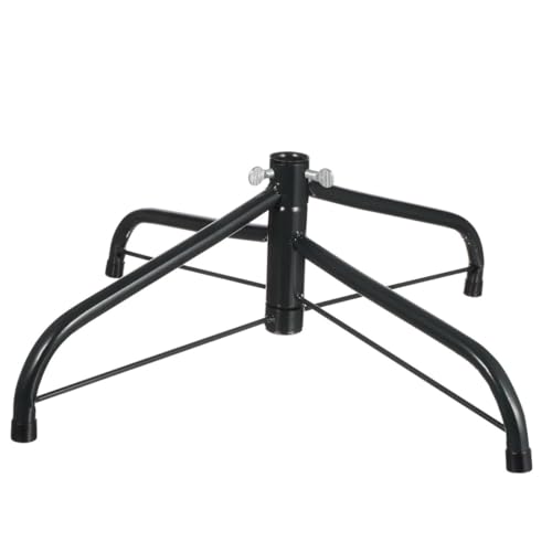 ARTSEWPLY Weihnachtsbaumständer Metall Grün Øcm Schraubfixierung Stabiler Tannenbaumhalter für Künstliche und Natürliche Bäume Einfache Montage Vierbeiniger Standfestigkeit für DIY