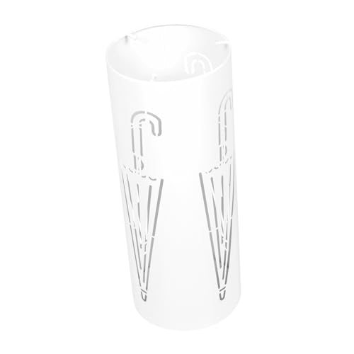 VICASKY Regenschirmständer Weiß mit Wasserauffangbehälter Stabile Metall Aufbewahrung für Falt und Stockschirme Moderner Schirmhalter für Zuhause und Büro Robuster Schirmkorb VICASKY Regenschirmständer Weiß mit Wasserauffangbehälter Stabile Metall Aufbewahrung für Falt und Stockschirme Moderner Schirmhalter für Zuhause und Büro Robuster Schirmkorb