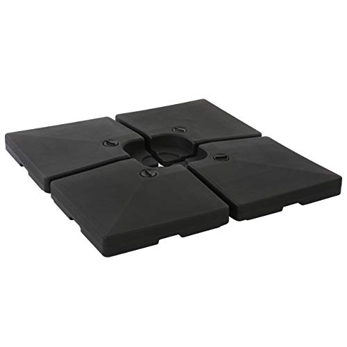 Mendler Sonnenschirmständer HWC-F79, Ampelschirmständer Marktschirmständer für Bodenkreuz, befüllbar 124kg