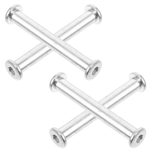 NUOBESTY 4 Stück Metall Schraubenset für Sonnenschirmständer Außenbereich mit Handknopf Feststellschraube Klemmknopf zur Stabilen Befestigung von Terrassenschirmen