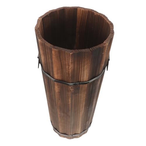 DONFAMDS Schirmständer Aus Holz Schirmfassständer Schirmständer Schirmhalter Eimer Terrassenschirmständer Schirmständer Für Den Innenbereich Schirmständer Für Den Innenbereich