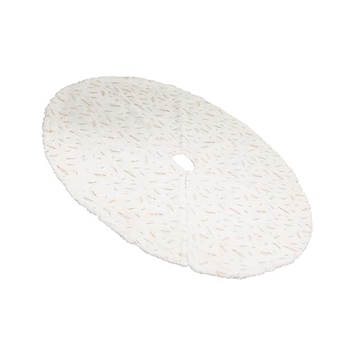 CIMAXIC 1 Stück Weihnachtsbaumrock Outdoor Dekoration Weißes Dekor Weißes Kleid Slips Unter Kleidern Sackleinen Baumrock Weihnachtsbaumschmuck Matte