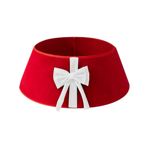 Künstlicher Weihnachtsbaum-Kragen | Faltbare Plüsch Saisonale Feiertags Dekoration | Weihnachtsbaum Korb Kragen,Für Wohnzimmer, Eingang, Büros, Schlafzimmer, Wohnung, Party und Versammlung