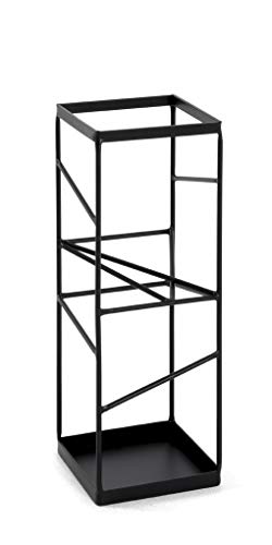 HAKU Möbel Schirmständer, schwarz, Metall - Maße: B 17 x H 49 x T 17 cm, Style: Modern