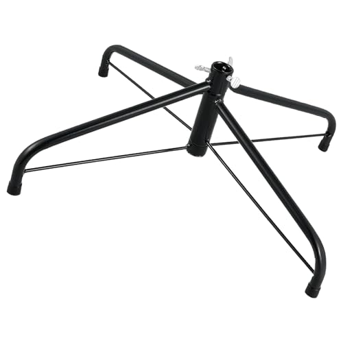 TOVINANNA Christbaumständer Metall Klappbar Vierbeiniger Baumfuß für 120m Hohe Künstliche Weihnachtsbäume Stabiler Eisenständer für Innen und Außenbereich