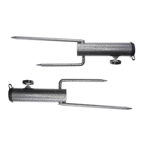 NULYLU 2 Stück Teiliges Sonnenschirm Erdanker aus Stabiler Schirmständer für Strand Garten und Balkon Tragbar Wetterfest Geeignet für Ampelschirme und Regenschirme