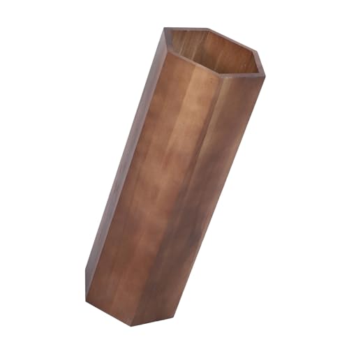 VALICLUD Regenschirmorganisator aus Holz Stabiler Schirmständer für Innenbereich Dekorativer Regenschirmhalter für Eingänge und Design Walnussfarbe