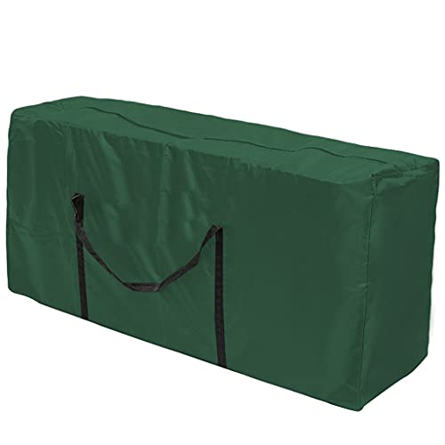 Grüne große Aufbewahrungstasche für Weihnachtsbaum, wasserdichte Tragegriffe, perfekter Aufbewahrungsbehälter, Outdoor-Kissen, Aufbewahrungstasche, wasserdicht, quadratisch, Terrassenkissen,