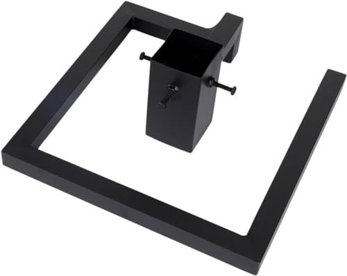 NOVATOM® Moderner Weihnachtsbaumständer 50x50cm Schwarz I Stabil Christbaumständer aus Metall I Baumständer Tannenbaumständer Weihnachtsbaum Standfuß Ständer