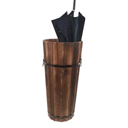 Schirmständer für den Innenbereich – großer Aufbewahrungsorganisator aus Holz, Stockhalter, Eingangsregal | Idealer Außeneingang, Flur, Terrasse, Zuhause, Büro, Wohnheim, Gewerbe, stilvoller wasserdic