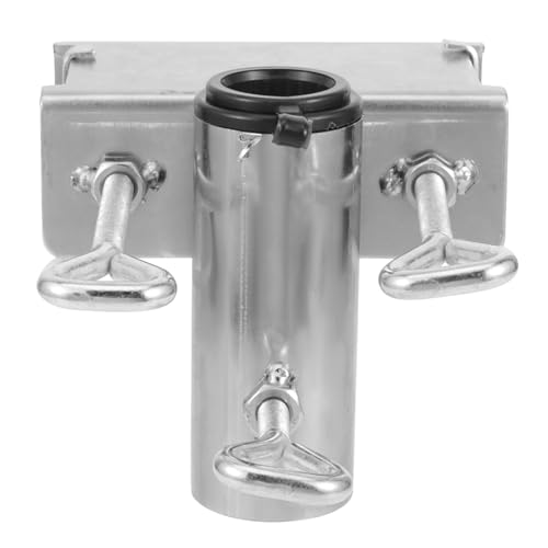 GAROZATION Metall Sonnenschirmhalter Balkon Klemme Verstellbar Robust Tragbar Für Balkon Terrasse Garten Gartenschirmständer Balkonhalterung Sonnenschirmhalterung Clamp
