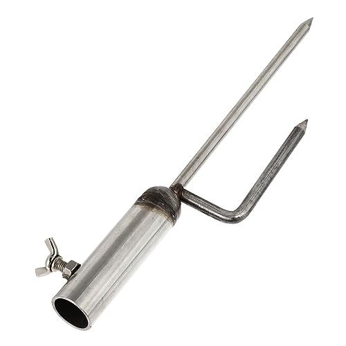 jojofuny Edelstahl Schirmständer Bodenanker Tragbarer Parasol Spike für Strand Garten Camping Outdoor Regenschirm Fixator Einfache Installation Sturmfest