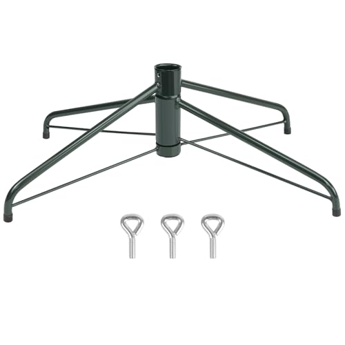 Mordx Weihnachtsbaumständer (Länge 55 cm, Durchmesser 3,2 cm), zusammenklappbarer Weihnachtsbaumständer für 1,2 m bis 2,7 m künstliche Bäume, Weihnachtsbaumsockel-Ersa tz, schwarz
