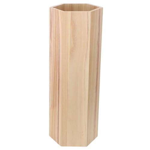 Cabilock Holz Schirmständer Regenschirmhalter Innenbereich Eingang Aufbewahrungkorb Stabil Und Widerstandsfähig