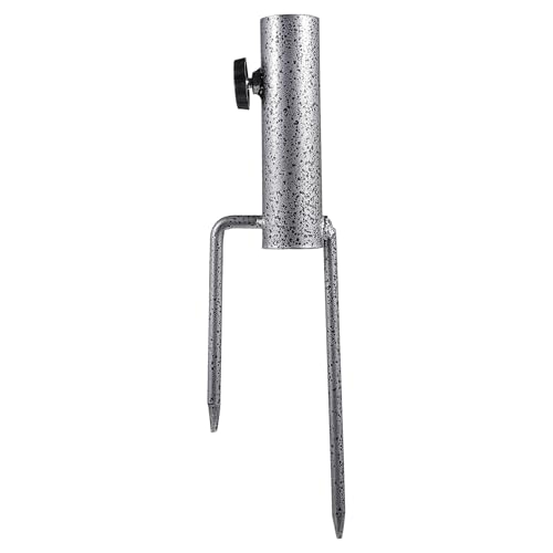 Veemoon Strand Sonnenschirmständer Sandanker 34mm Erdspieß aus Metall Tragbarer Sonnenschirmhalter für Garten Camping und Outdoor