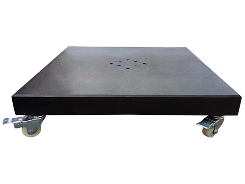 Gardissimo Granitsockel Granito 120kg mit Rollen, Schirmständer für Ampelschirme, Sonnenschirmständer