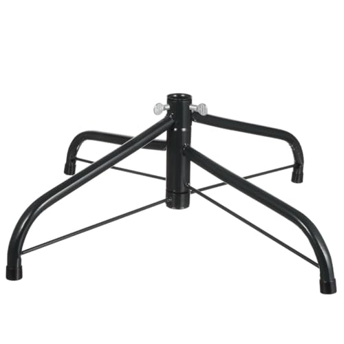 GARVALON Weihnachtsbaumständer Metall 40cm Stabiler Weihnachtsbaumhalter mit 19cm Rohrdurchmesser Pulverbeschichtet Rutschfestes Vierfuß Design für Künstliche Bäume