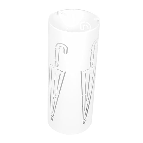 FUTUREORYY Metall Regenschirmständer Weiß mit Stabilem Boden Wasserauffangfunktion Großer Stauraum für Regenschirme Gehstöcke Vielseitiger Schirmhalter für Eingangsbereich und Flur FUTUREORYY Metall Regenschirmständer Weiß mit Stabilem Boden Wasserauffangfunktion Großer Stauraum für Regenschirme Gehstöcke Vielseitiger Schirmhalter für Eingangsbereich und Flur