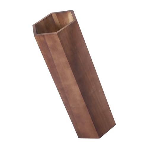 EXQUIMEUBLE Holz Schirmständer Stabiler Schirmhalter Freistehend für Flur Eingangsbereich Schirmeimer zur Aufbewahrung Verschleißfest und Robust